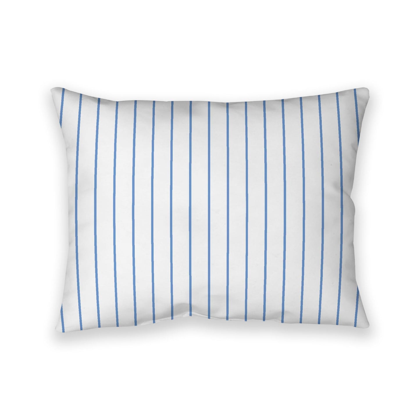 Off-White Cotton Canvas Cushion Covers with Fine Blue Stripes on Front, CACU-1400-151