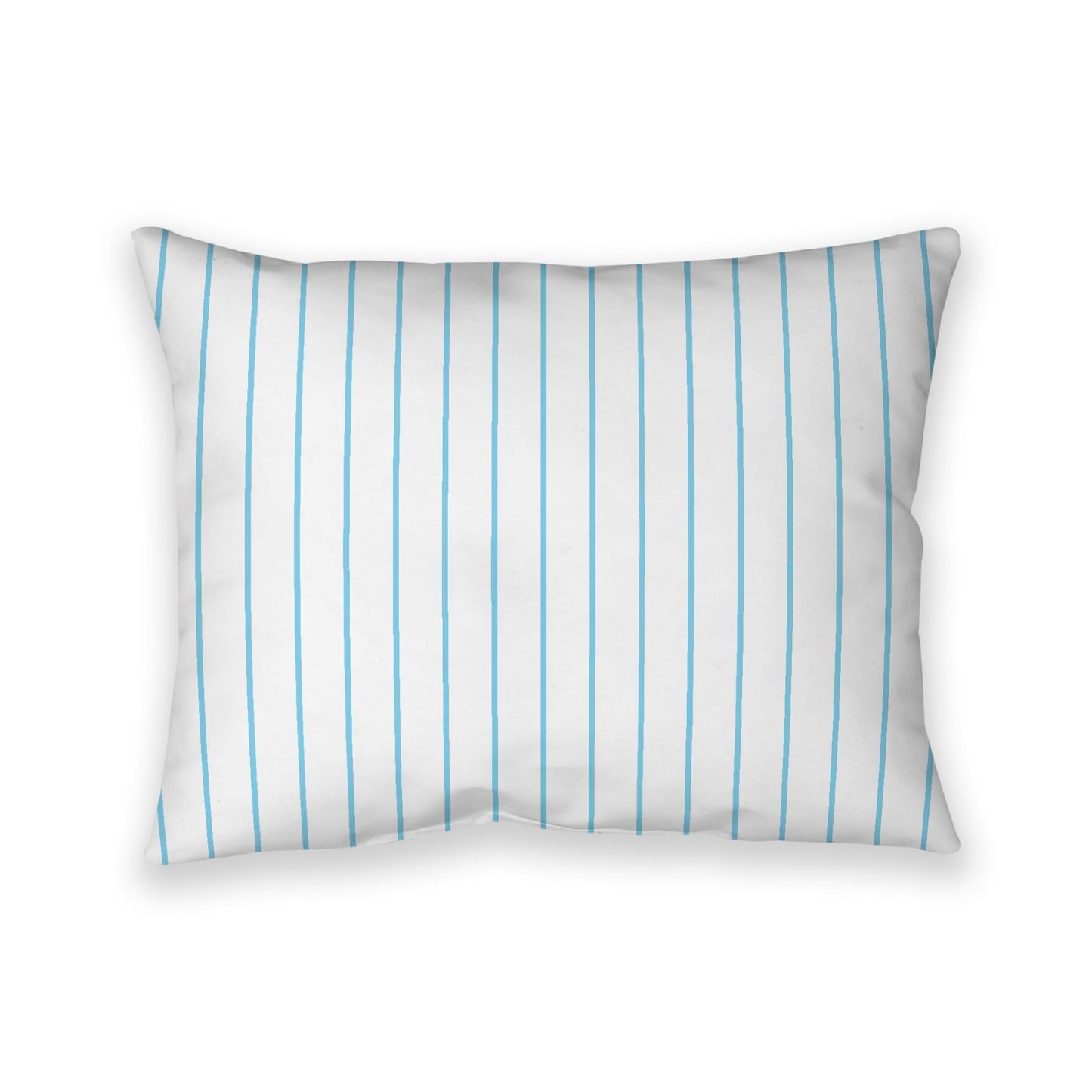Off-White Cotton Canvas Cushion Covers with Fine Blue Stripes on Front, CACU-1430-151