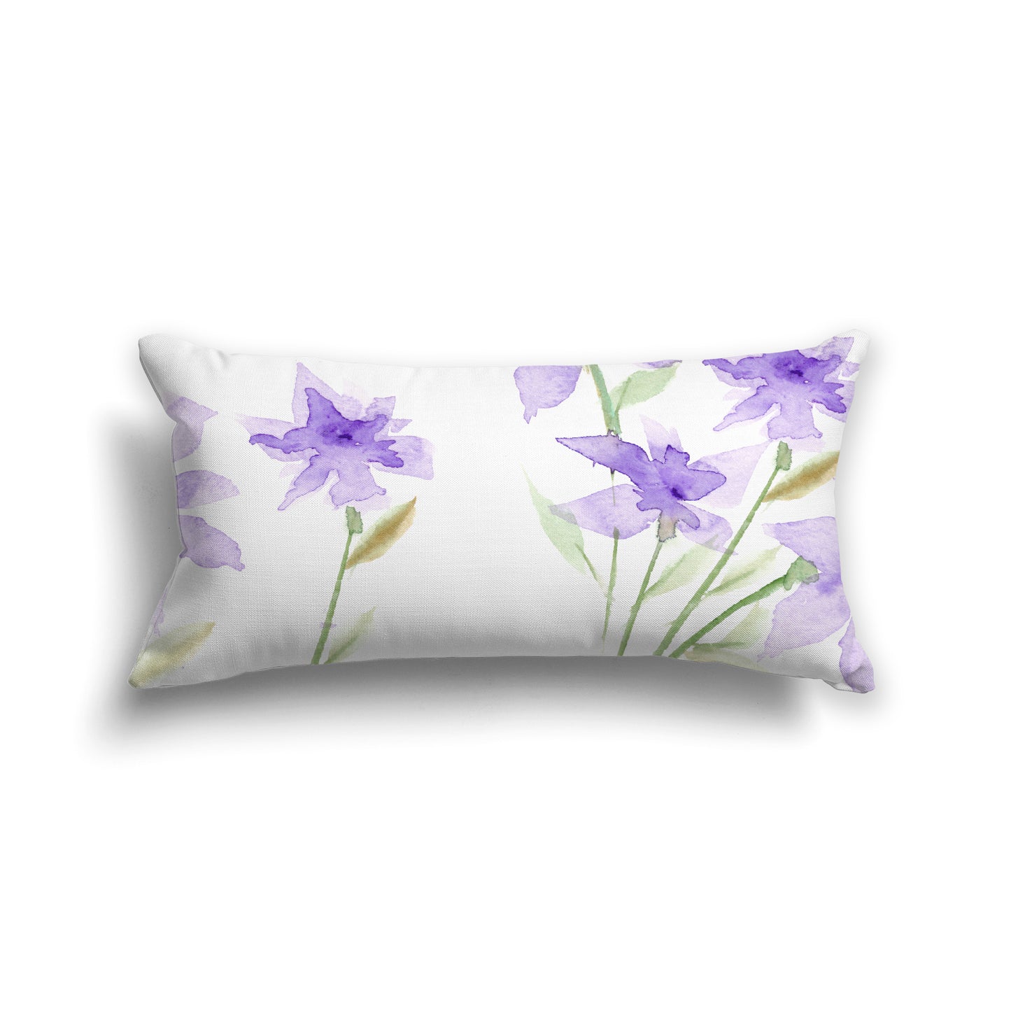 Purple Cotton Canvas Cushion Covers with Large Floral Print, CACU-1324-888