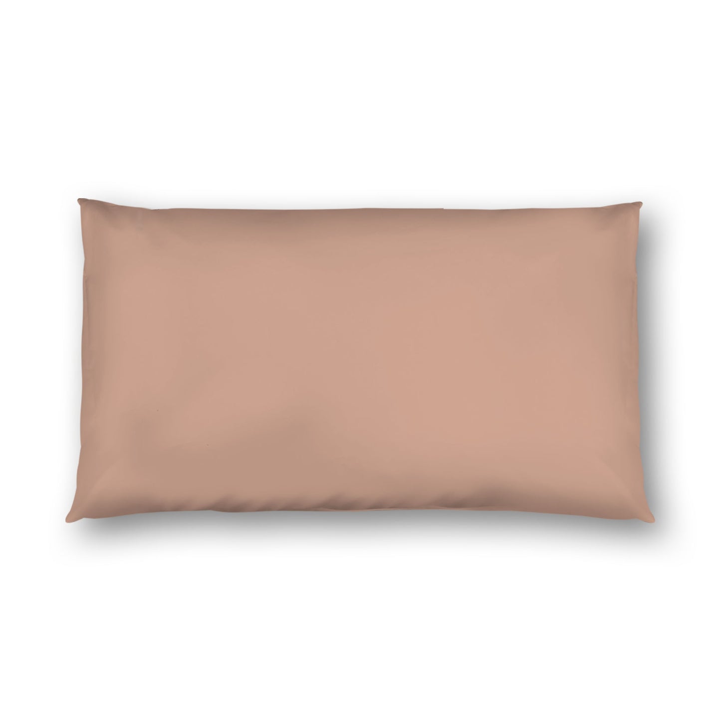 Salmon Cotton Sateen Sham, White Reverse Side, Double - 81 x 81 inches