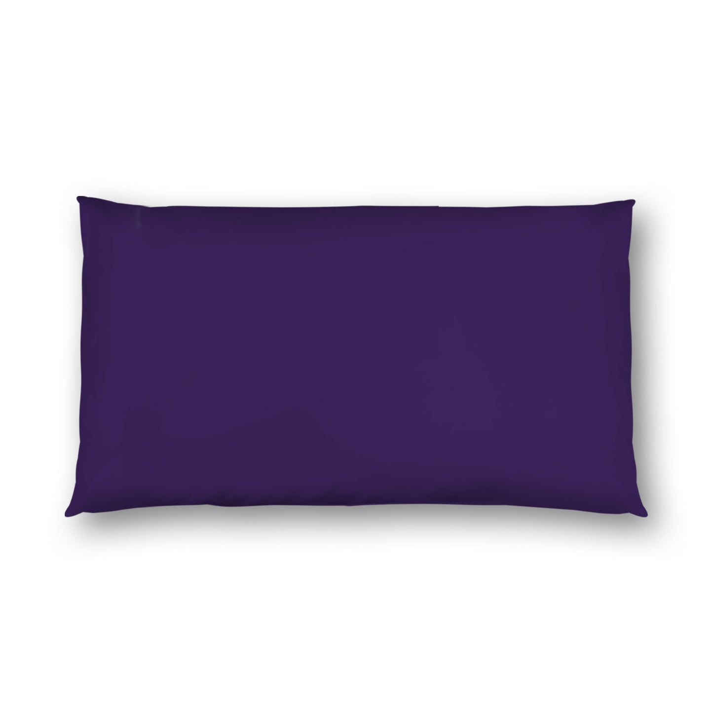 Purple Cotton Sateen Sham, White Reverse Side, King - 20 x 36 inches