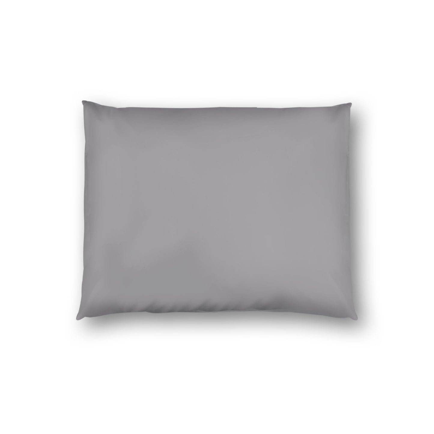Grey Cotton Sateen Sham, White Reverse Side, King - 106 x 92 inches