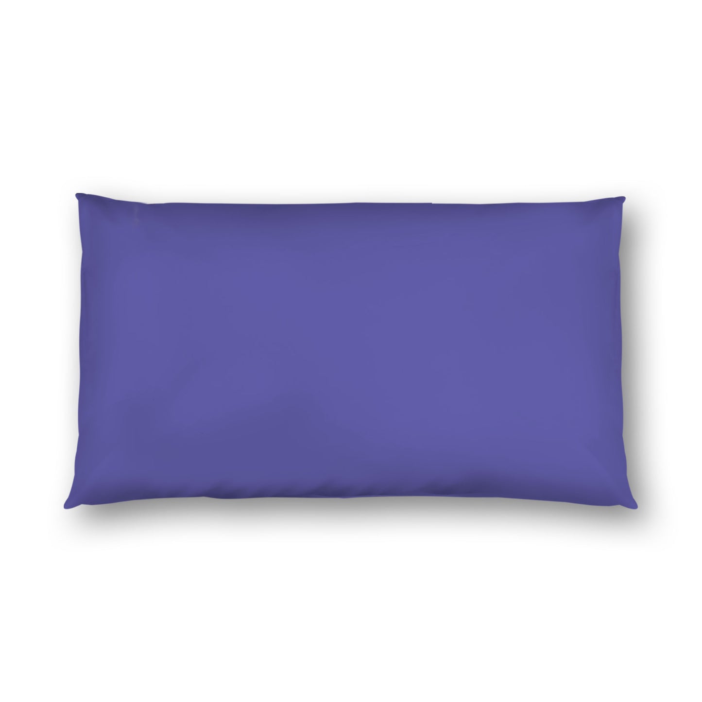 Purple Cotton Sateen Sham, White Reverse Side, King - 20 x 36 inches