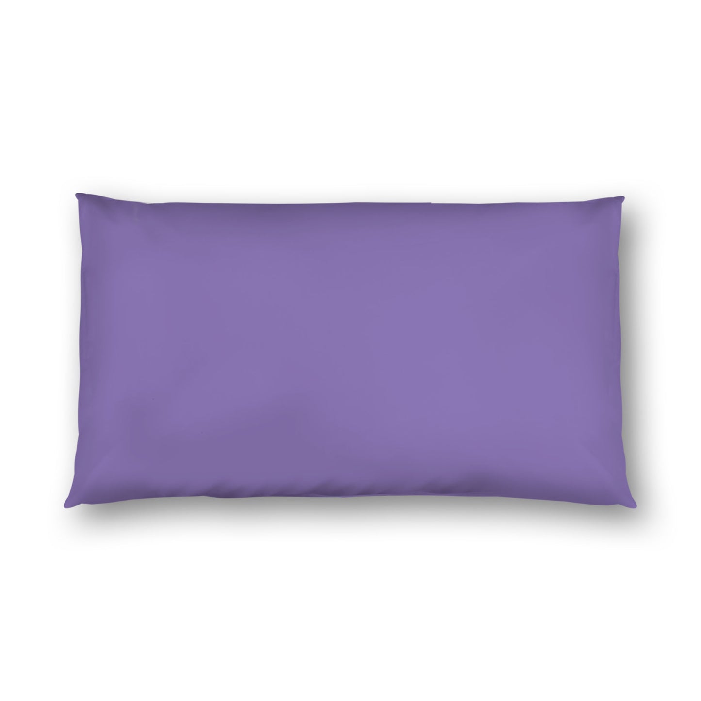 Purple Cotton Sateen Sham, White Reverse Side, King - 20 x 36 inches
