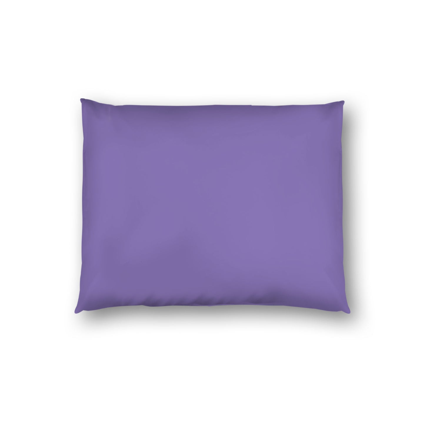 Purple Cotton Sateen Sham, White Reverse Side, Standard - 20 x 26 inches