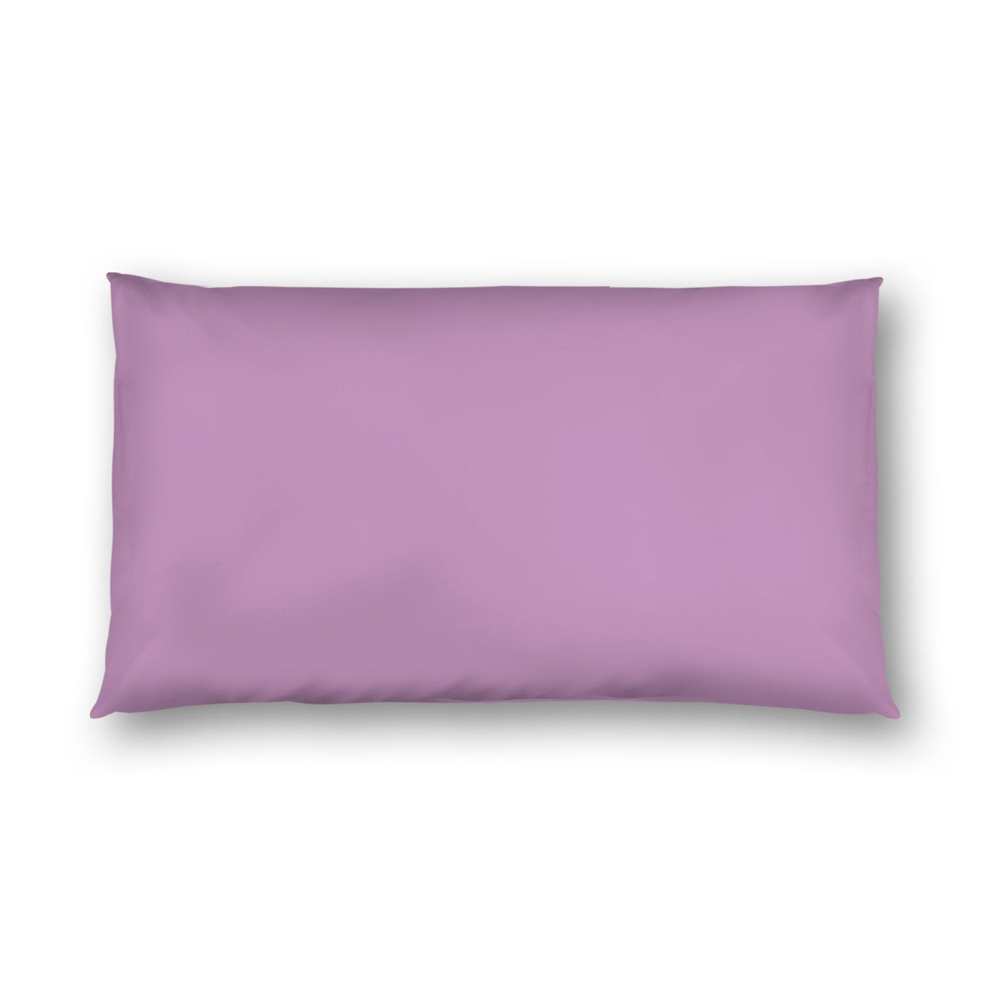 Mauve Cotton Sateen Sham, White Reverse Side, King - 20 x 36 inches