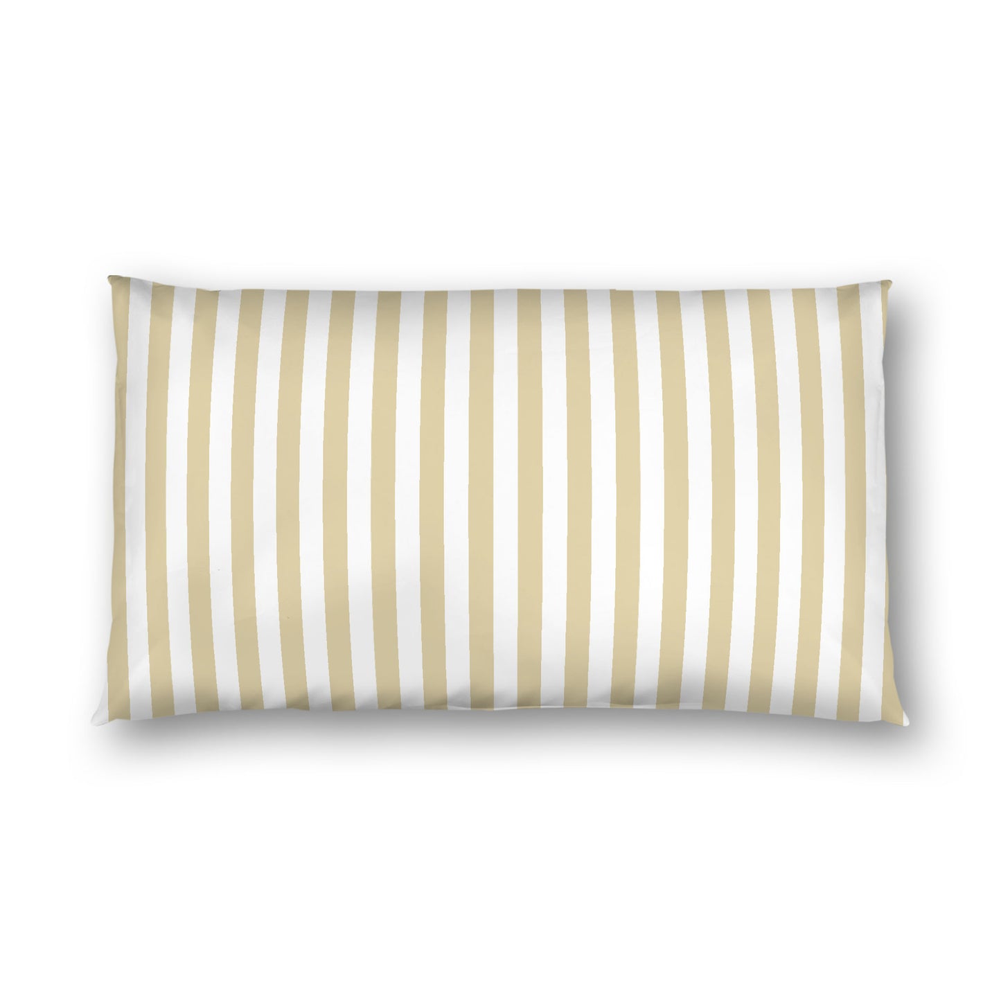 Off-white Cotton Sateen Sham, Desert Sand Bars on Front, White Reverse Side, King - 20 x 36 inches
