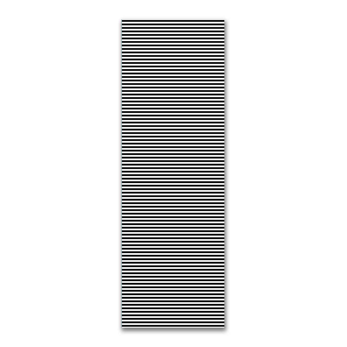 White Spun Polyester Fabric with Black Bars #FASP-1010-051