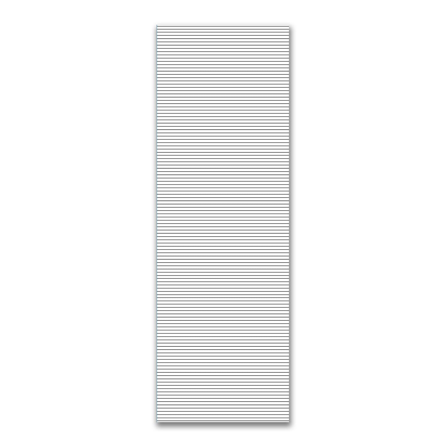 White Spun Polyester Fabric with Fine Black Stripes #FASP-1010-151