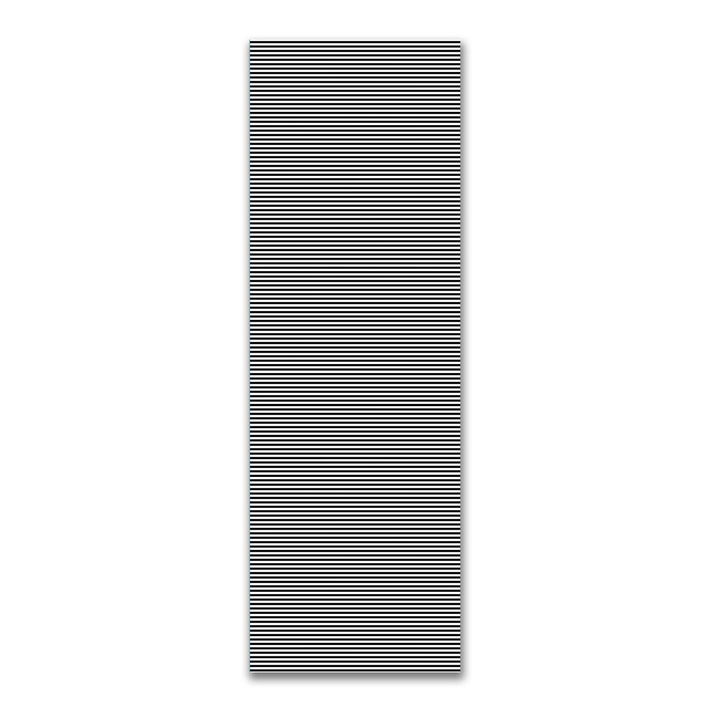 White Spun Polyester Fabric with Thin Black Bars #FASP-1010-241