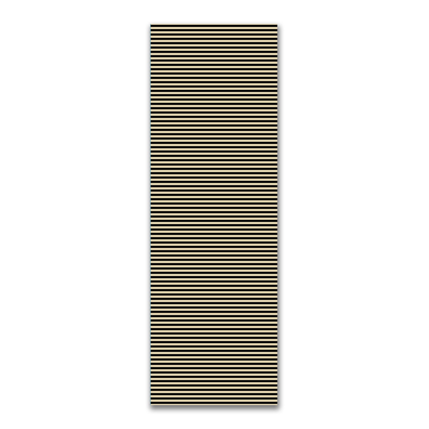 Spun Polyester Fabric with Black Bars on Tan #FASP-1014-051
