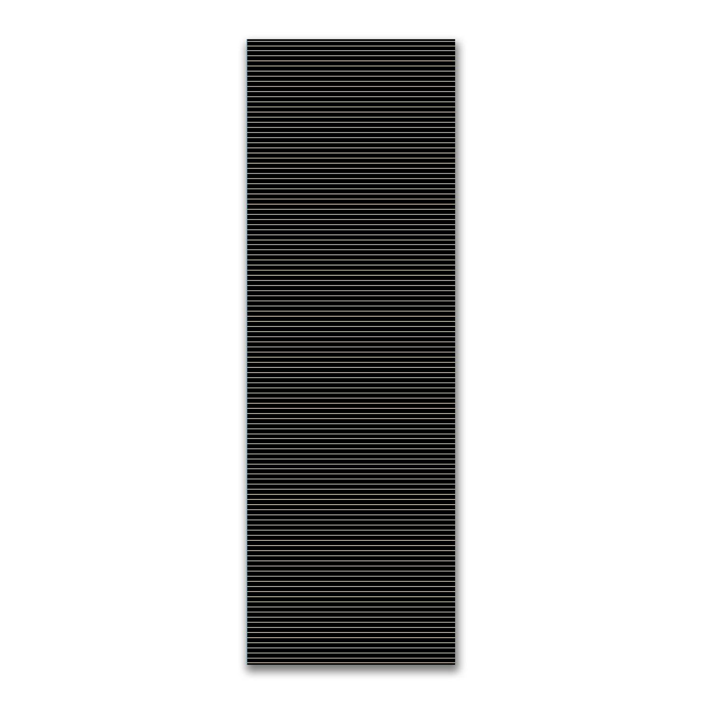 Spun Polyester Fabric with Fine Beige Stripes on Black #FASP-1015-152