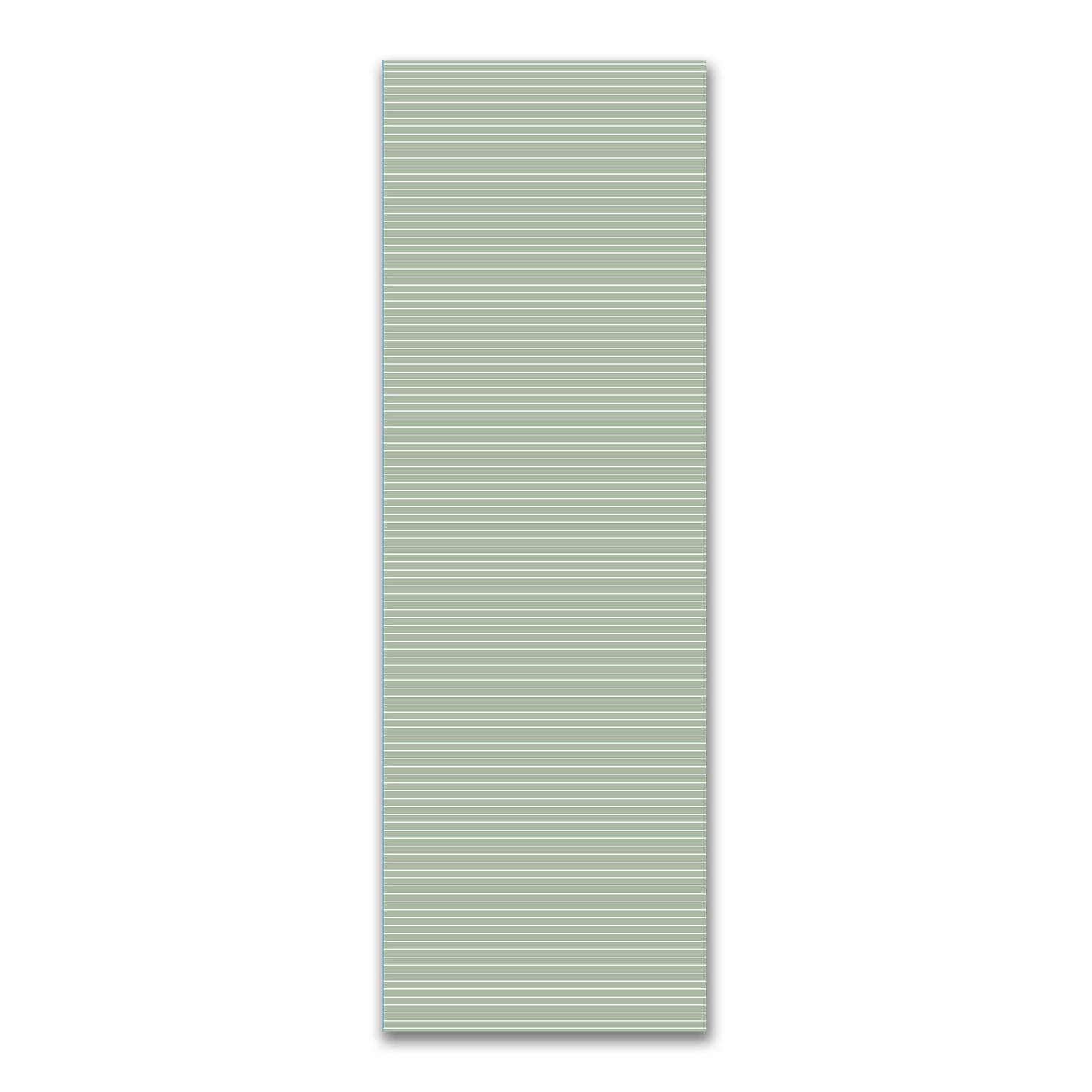 Spun Polyester Fabric with Fine White Stripes on Green #FASP-1052-152
