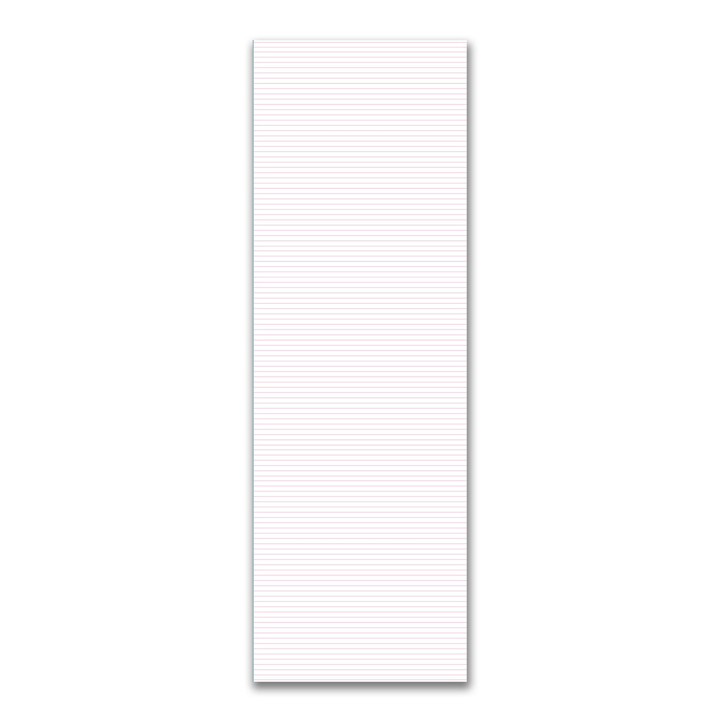 White Spun Polyester Fabric with Fine Pink Stripes #FASP-1081-151