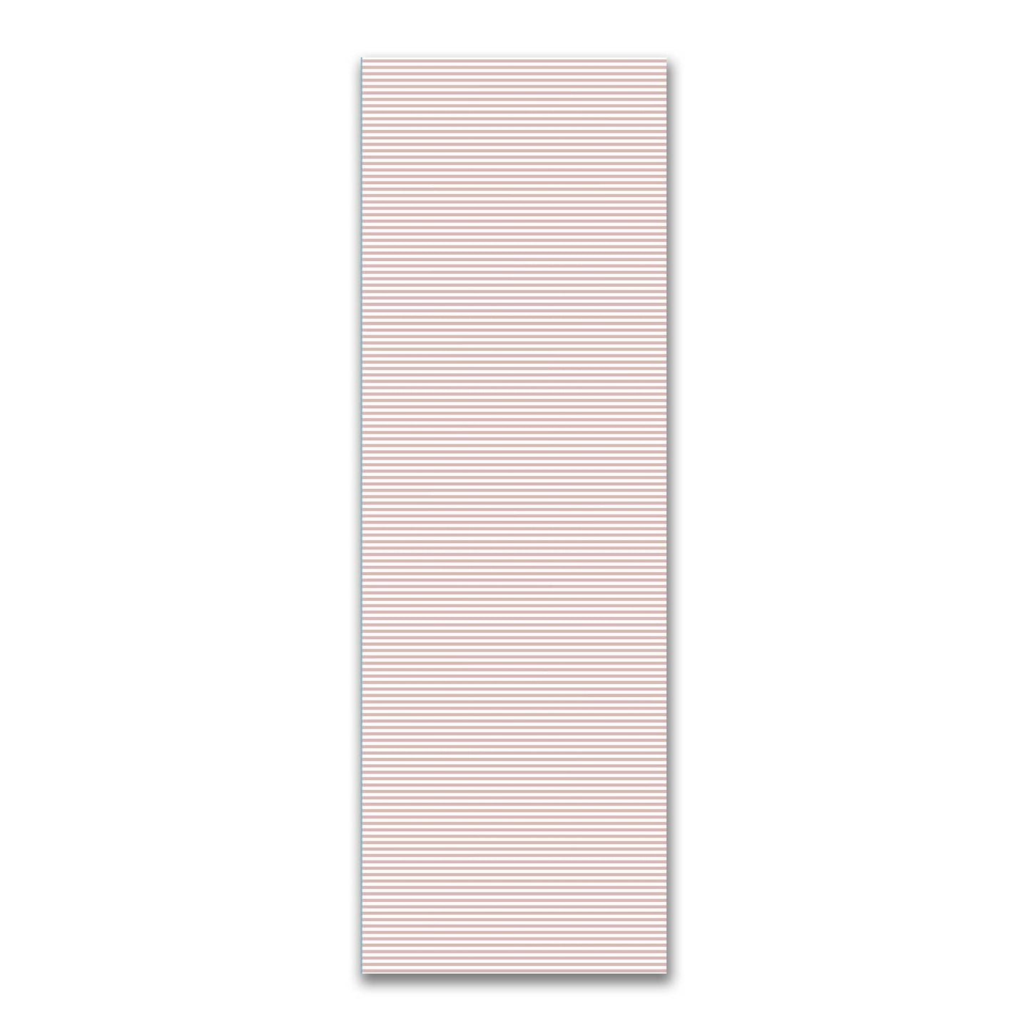 White Spun Polyester Fabric with Thin Salmon Bars #FASP-1139-241