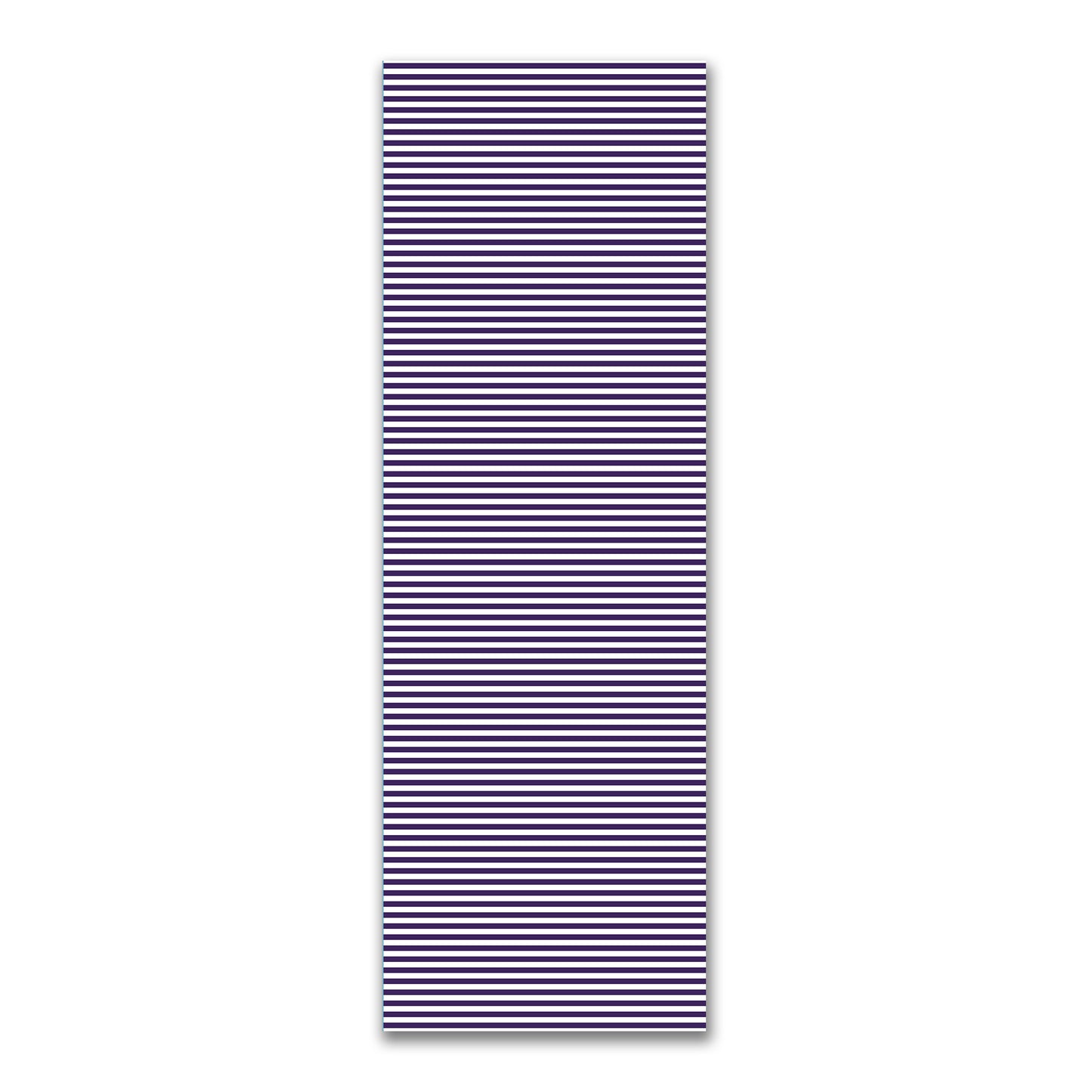 White Spun Polyester Fabric with Purple Bars #FASP-1143-051