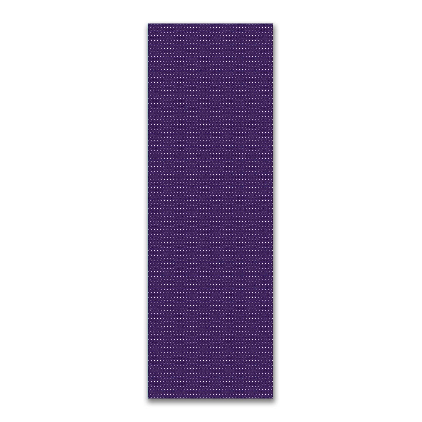 Spun Polyester Fabric with Fine White Diamonds on Purple #FASP-1143-112