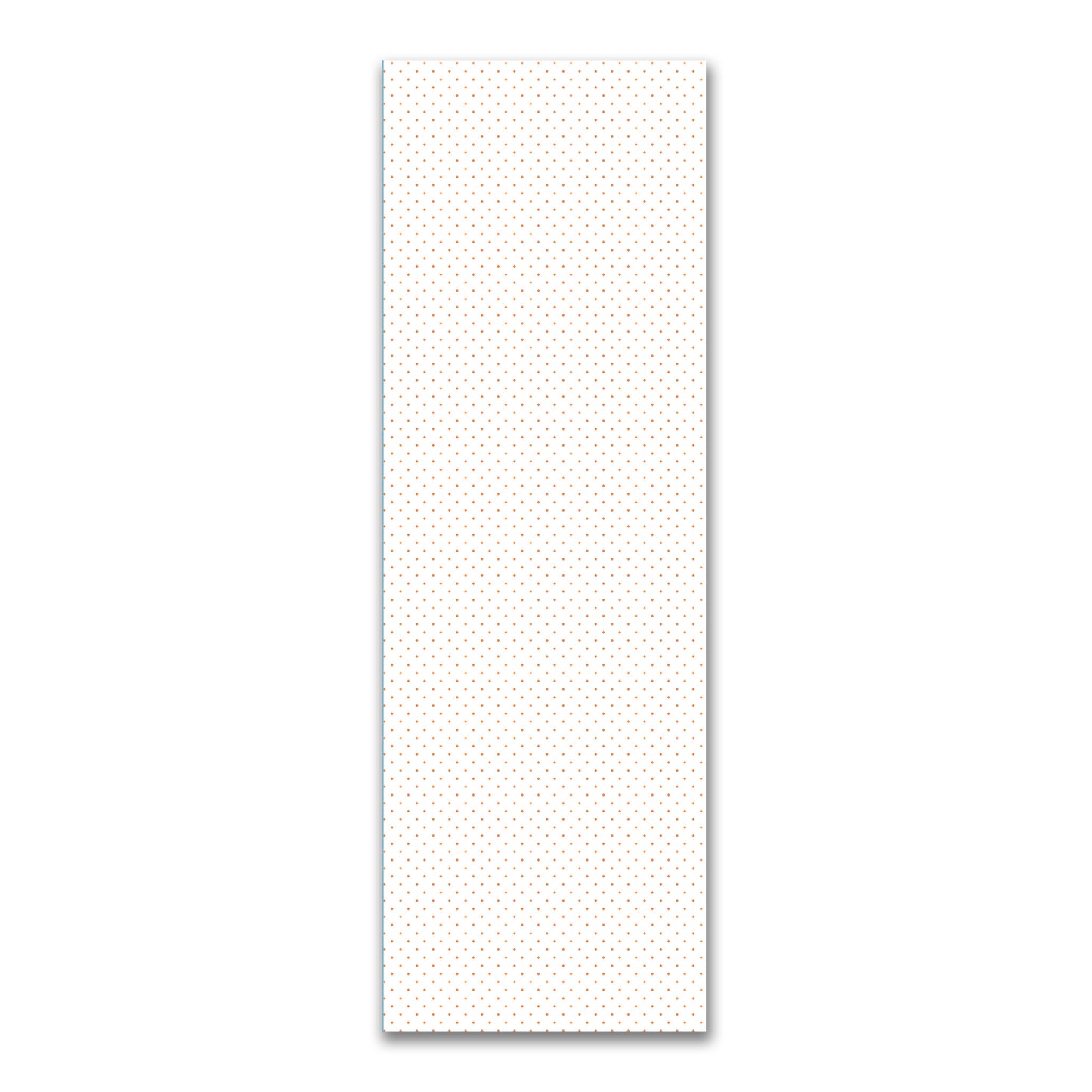 White Spun Polyester Fabric with Orange Diamonds #FASP-1181-101