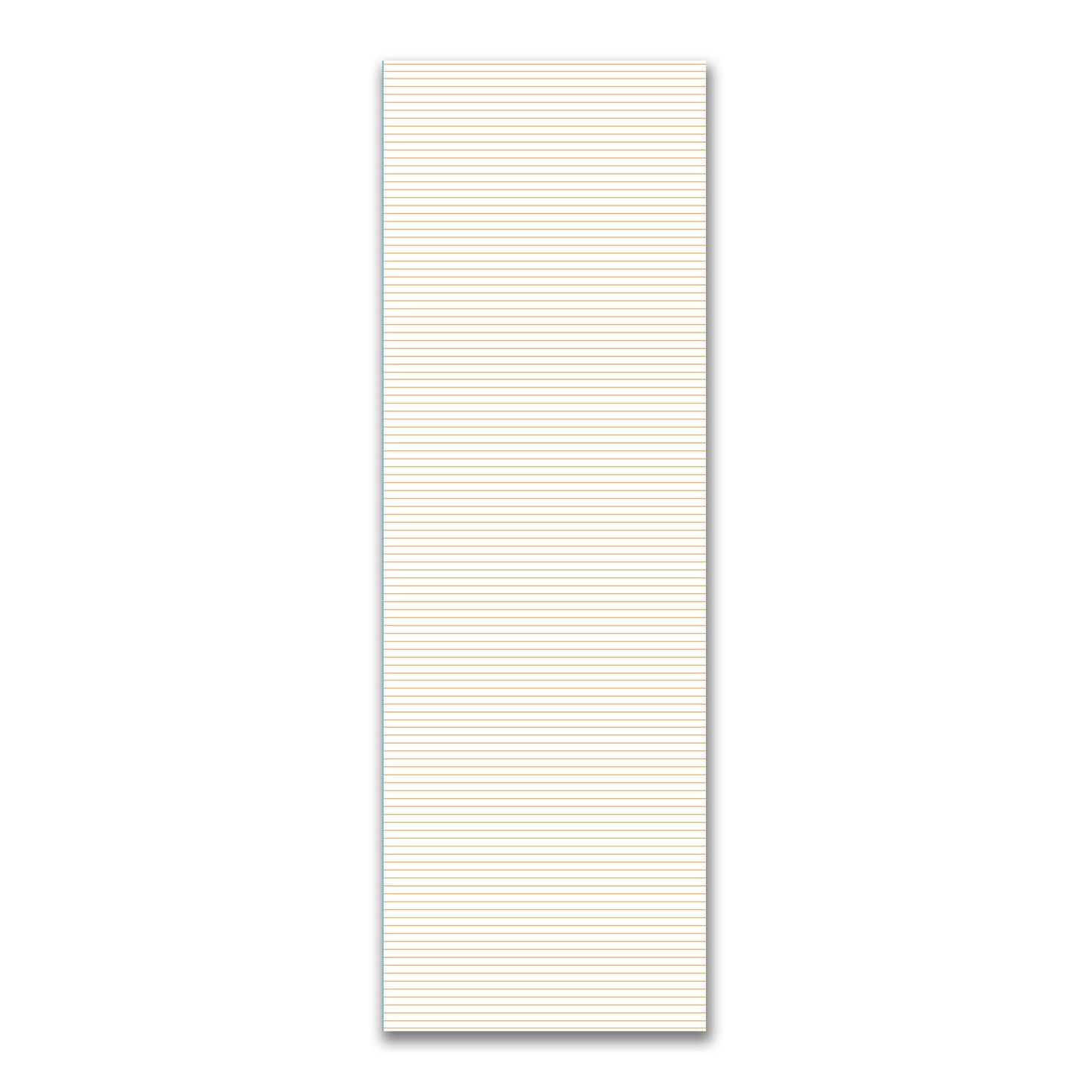 White Spun Polyester Fabric with Fine Orange Stripes #FASP-1232-151