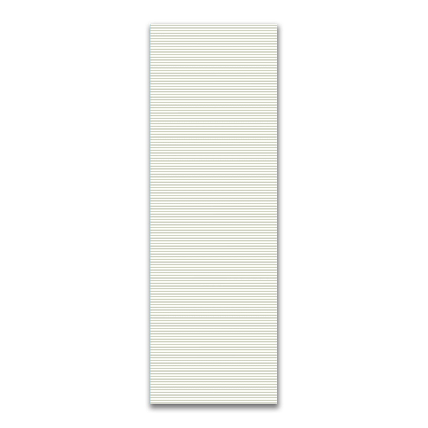 White Spun Polyester Fabric with Thin Pale Green Bars #FASP-1241-241