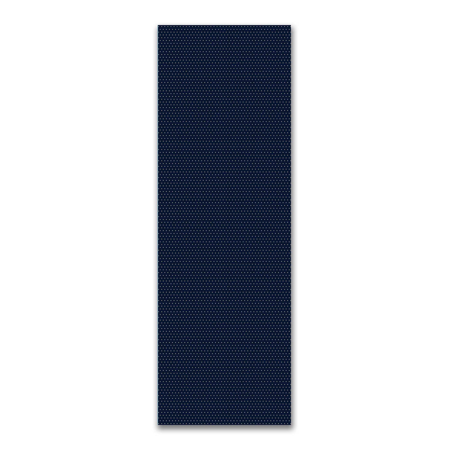 Spun Polyester Fabric with Fine Tan Diamonds on Navy Blue #FASP-1274-112