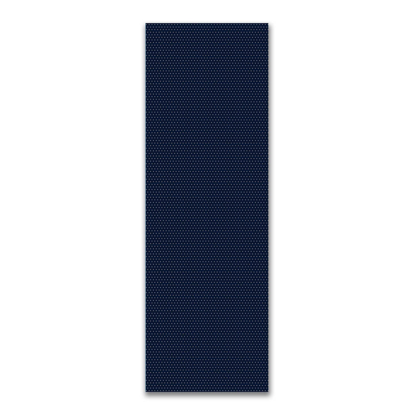 Spun Polyester Fabric with Fine Beige Diamonds on Navy Blue #FASP-1275-112