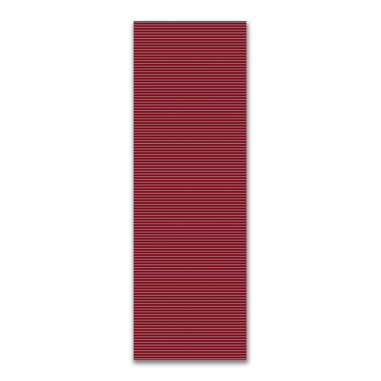 Spun Polyester Fabric with Fine Pale Cream Stripes on Burgundy Red #FASP-1283-152