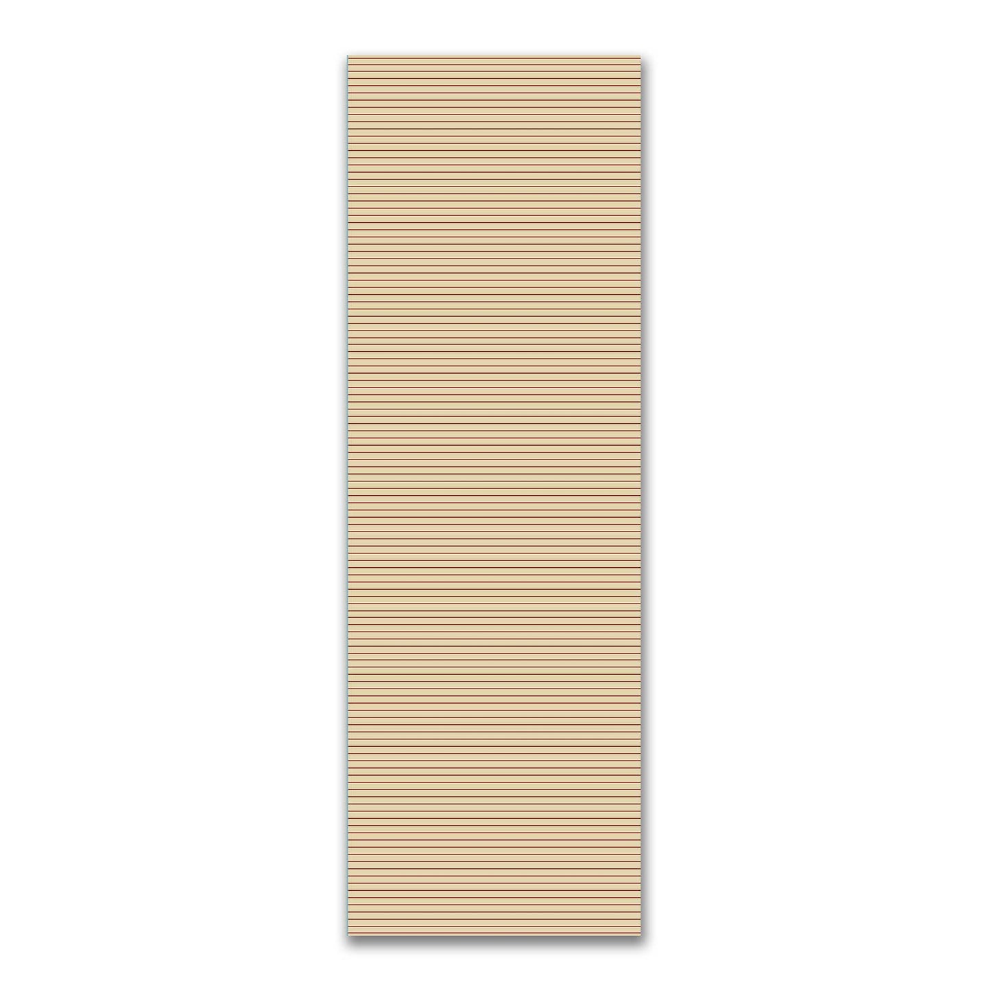 Spun Polyester Fabric with Fine Burgundy Red Stripes on Tan #FASP-1284-151
