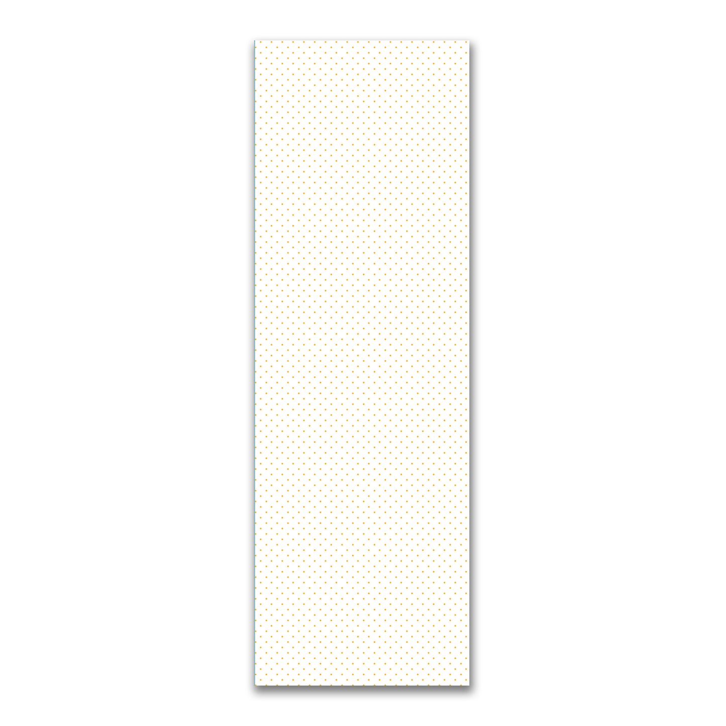 White Spun Polyester Fabric with Yellow-Orange Diamonds #FASP-1310-101