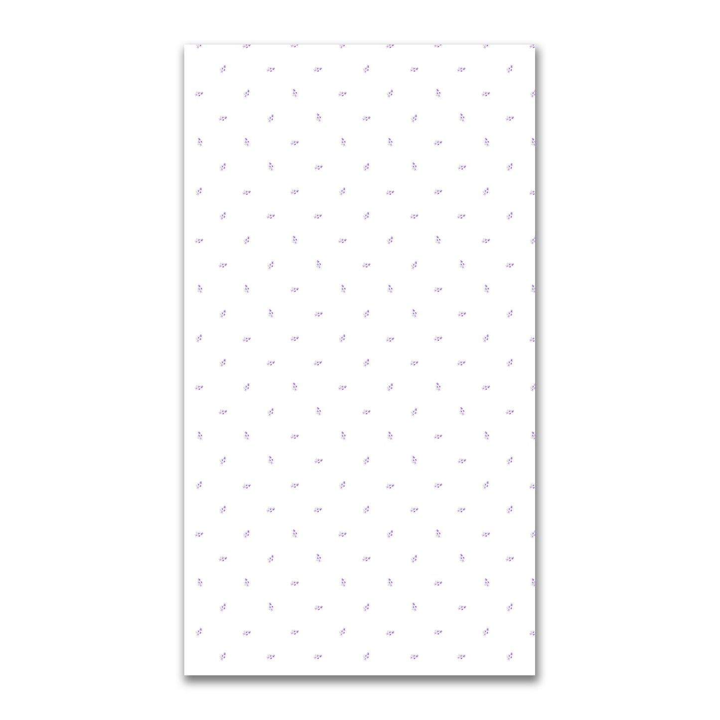 Soft Purple Bloom — Printed Spun Polyester Fabric with Small Purple Watercolor Floral Pattern #FASP-1326