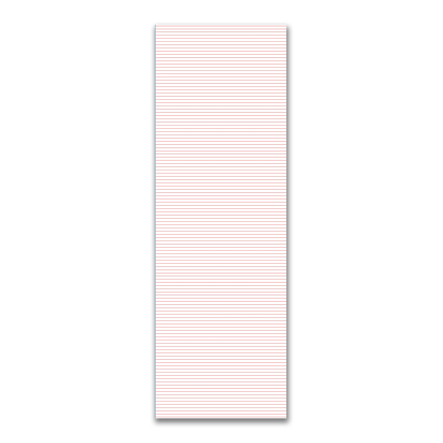 White Spun Polyester Fabric with Fine Pink Stripes #FASP-1340-151