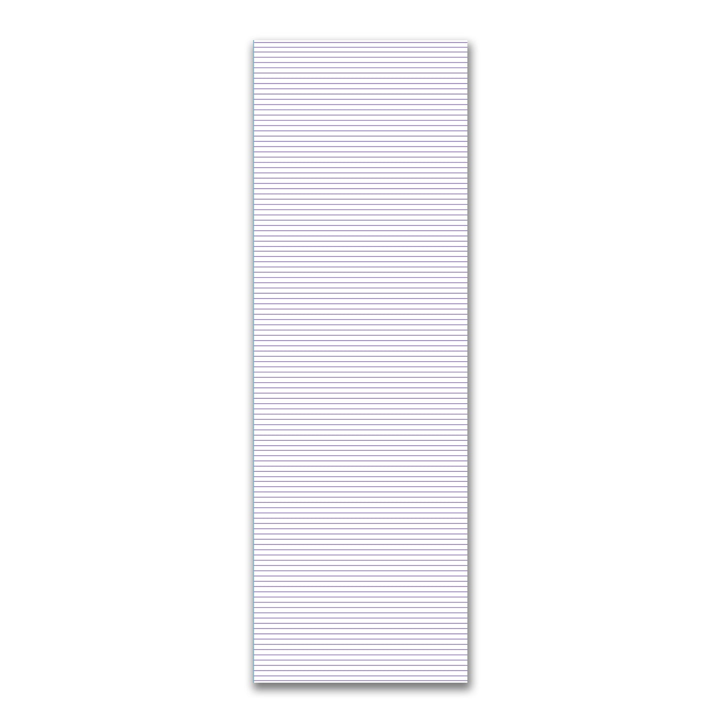 White Spun Polyester Fabric with Fine Purple Stripes #FASP-1350-151