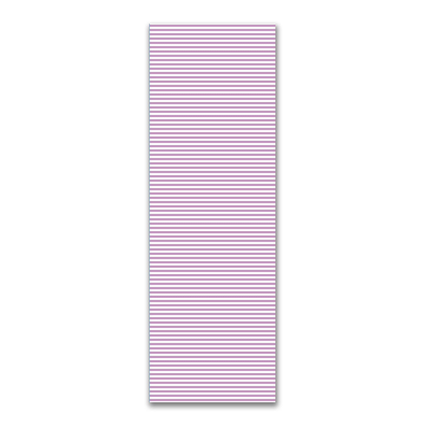 White Spun Polyester Fabric with Mauve Bars #FASP-1360-051