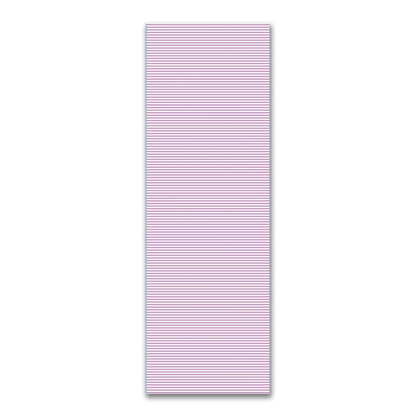 White Spun Polyester Fabric with Thin Mauve Bars #FASP-1360-241