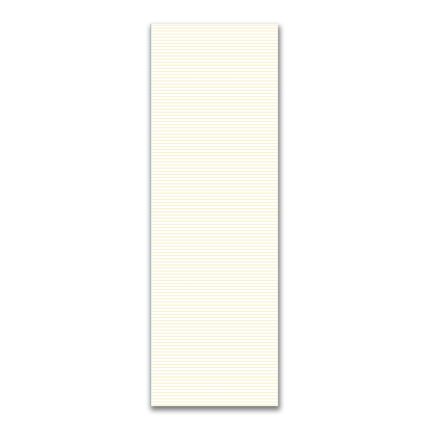 White Spun Polyester Fabric with Fine Yellow Stripes #FASP-1381-151