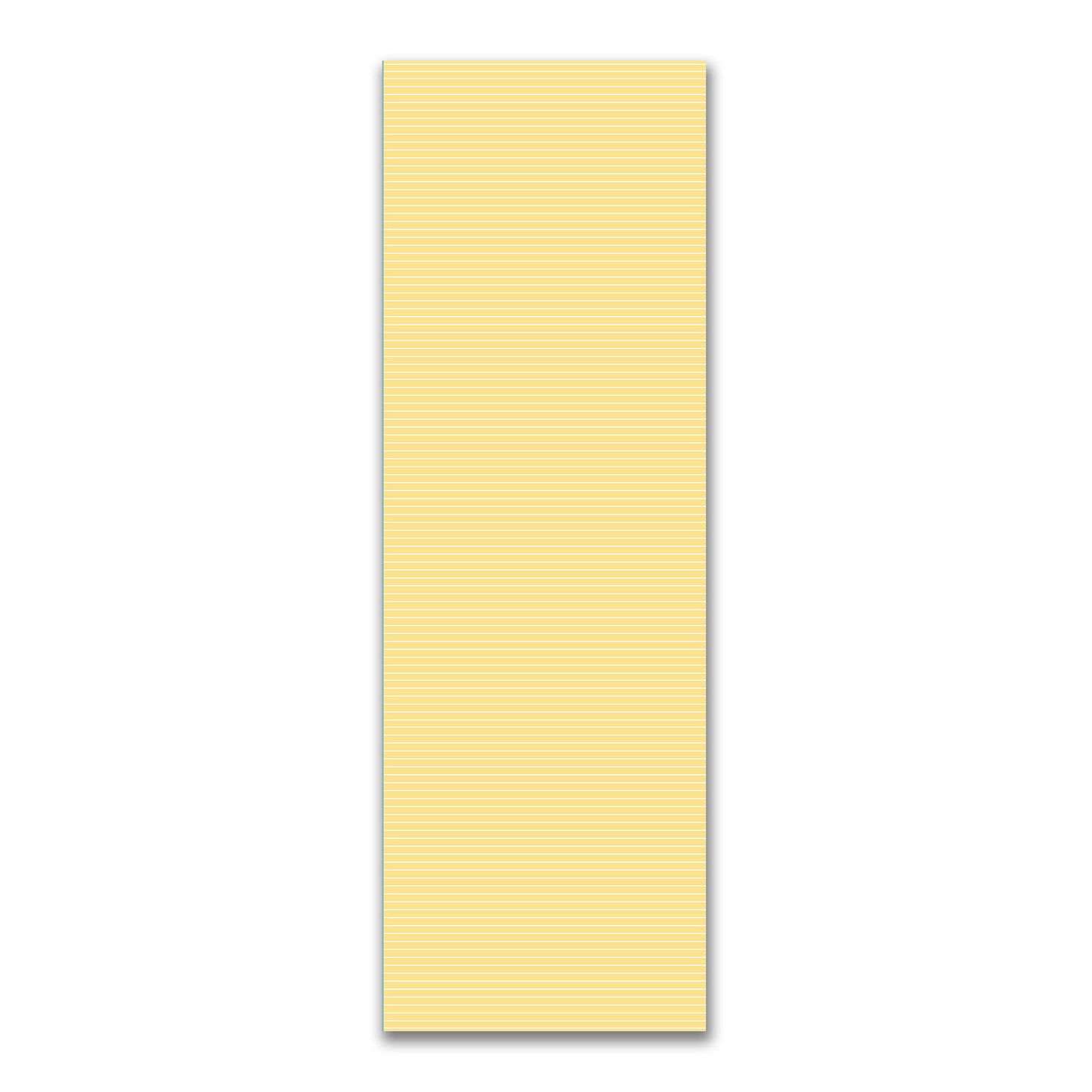 Yellow Spun Polyester Fabric with Fine White Stripes on Yellow #FASP-1381-152