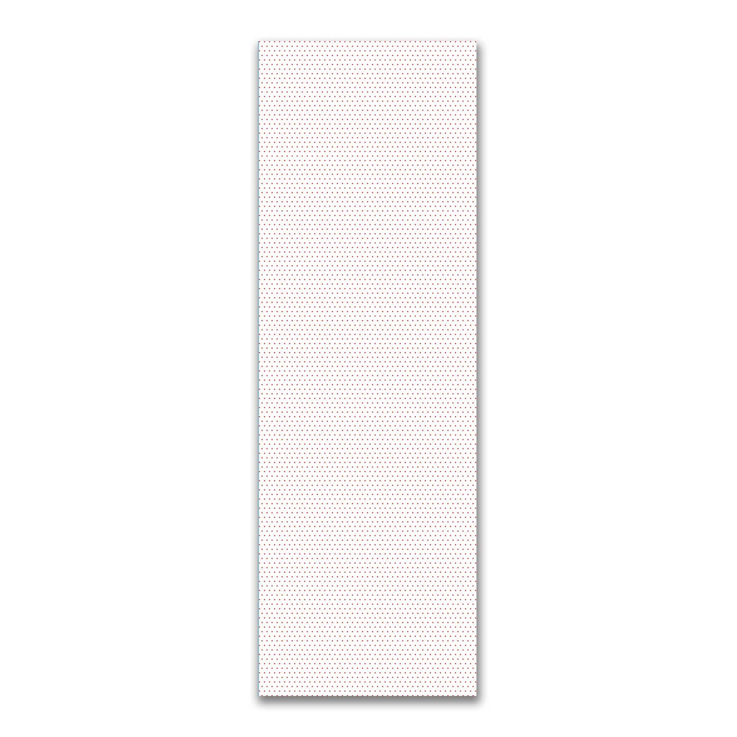 White Spun Polyester Fabric with Fine Red Diamonds #FASP-1410-111