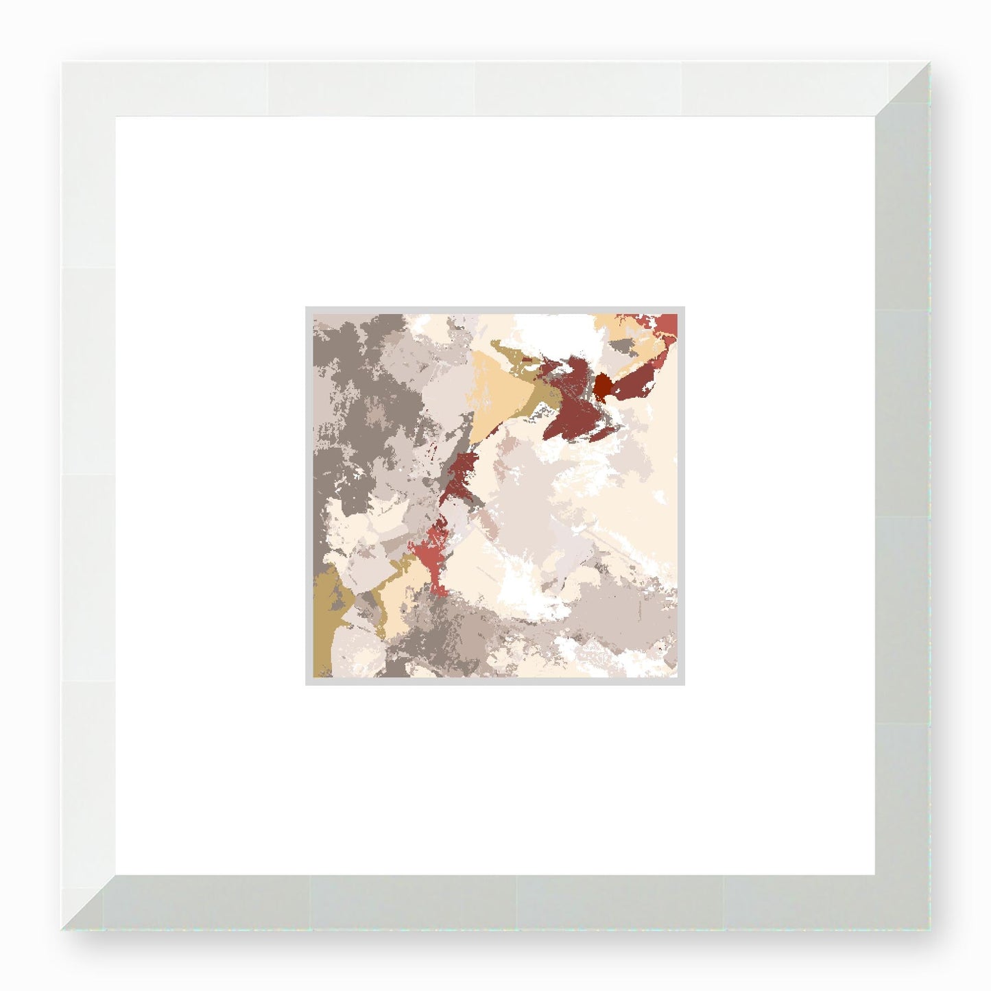 Framed Graphic Art Print, Faux Mat - 12x12 inches | FMS-1130-7690, Prints, Graphic art, White Frame,12 x 12 inches