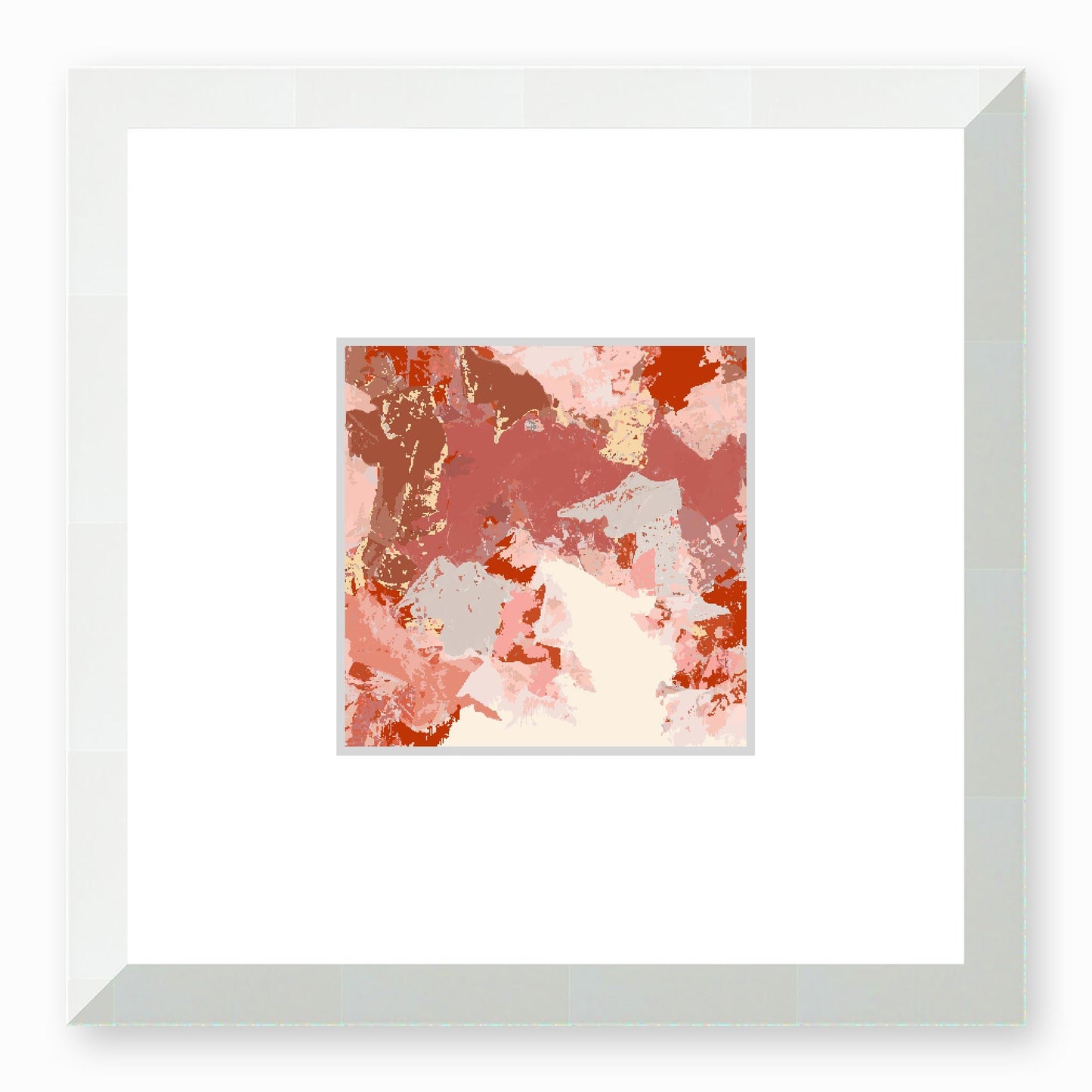 Framed Graphic Art Print, Faux Mat - 12x12 inches | FMS-1130-7692, Prints, Graphic art, White Frame,12 x 12 inches