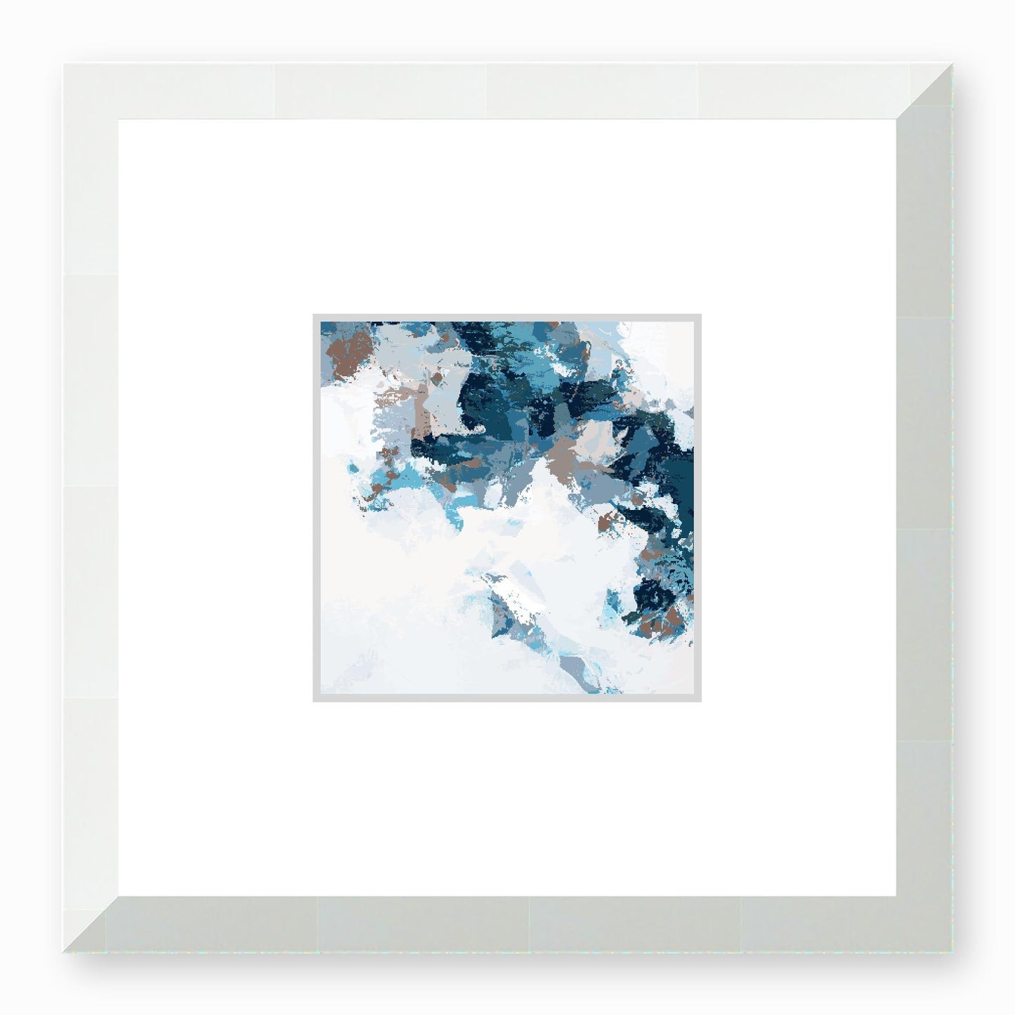 Framed Graphic Art Print, Faux Mat - 12x12 inches | FMS-1150-7693, Prints, Graphic art, White Frame,12 x 12 inches