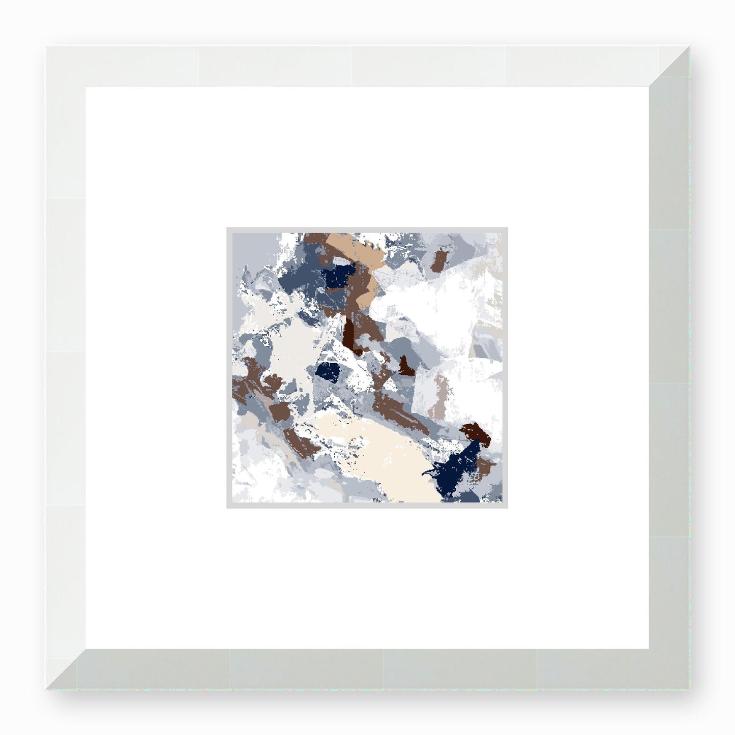 Framed Graphic Art Print, Faux Mat - 12x12 inches | FMS-1160-7690, Prints, Graphic art, White Frame,12 x 12 inches