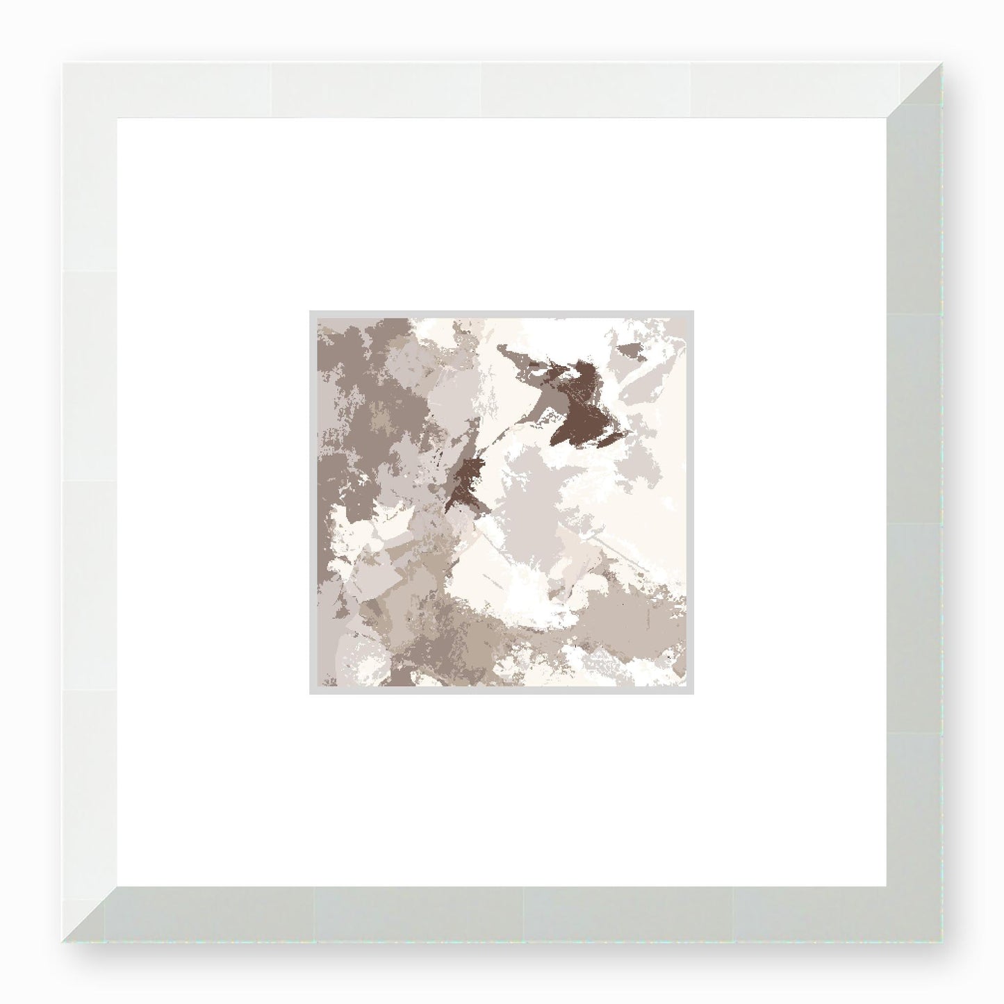 Framed Graphic Art Print, Faux Mat - 12x12 inches | FMS-1160-7691, Prints, Graphic art, White Frame,12 x 12 inches