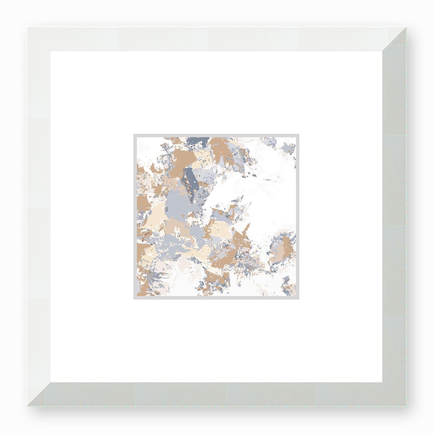 Framed Graphic Art Print, Faux Mat - 12x12 inches | FMS-1160-7695, Prints, Graphic art, White Frame,12 x 12 inches