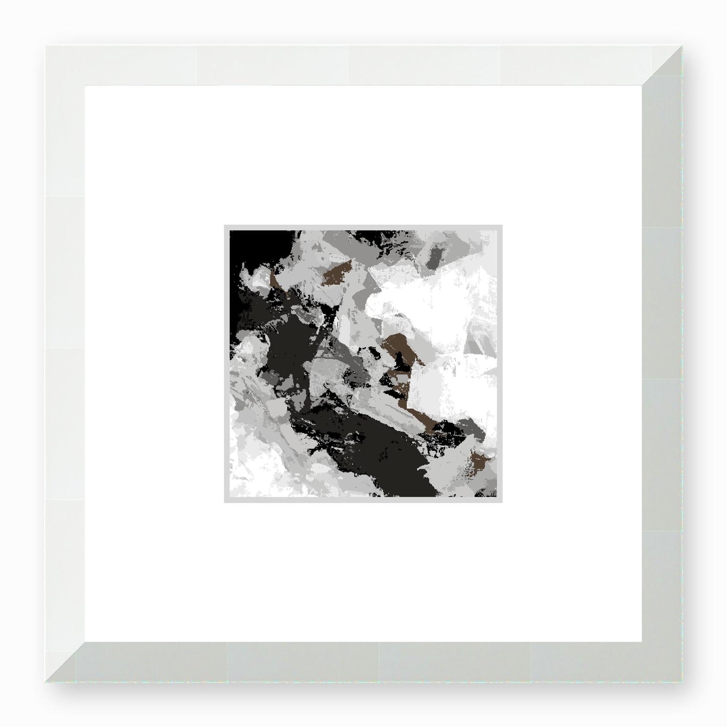 Framed Graphic Art Print, Faux Mat - 12x12 inches | FMS-1170-7690, Prints, Graphic art, White Frame,12 x 12 inches