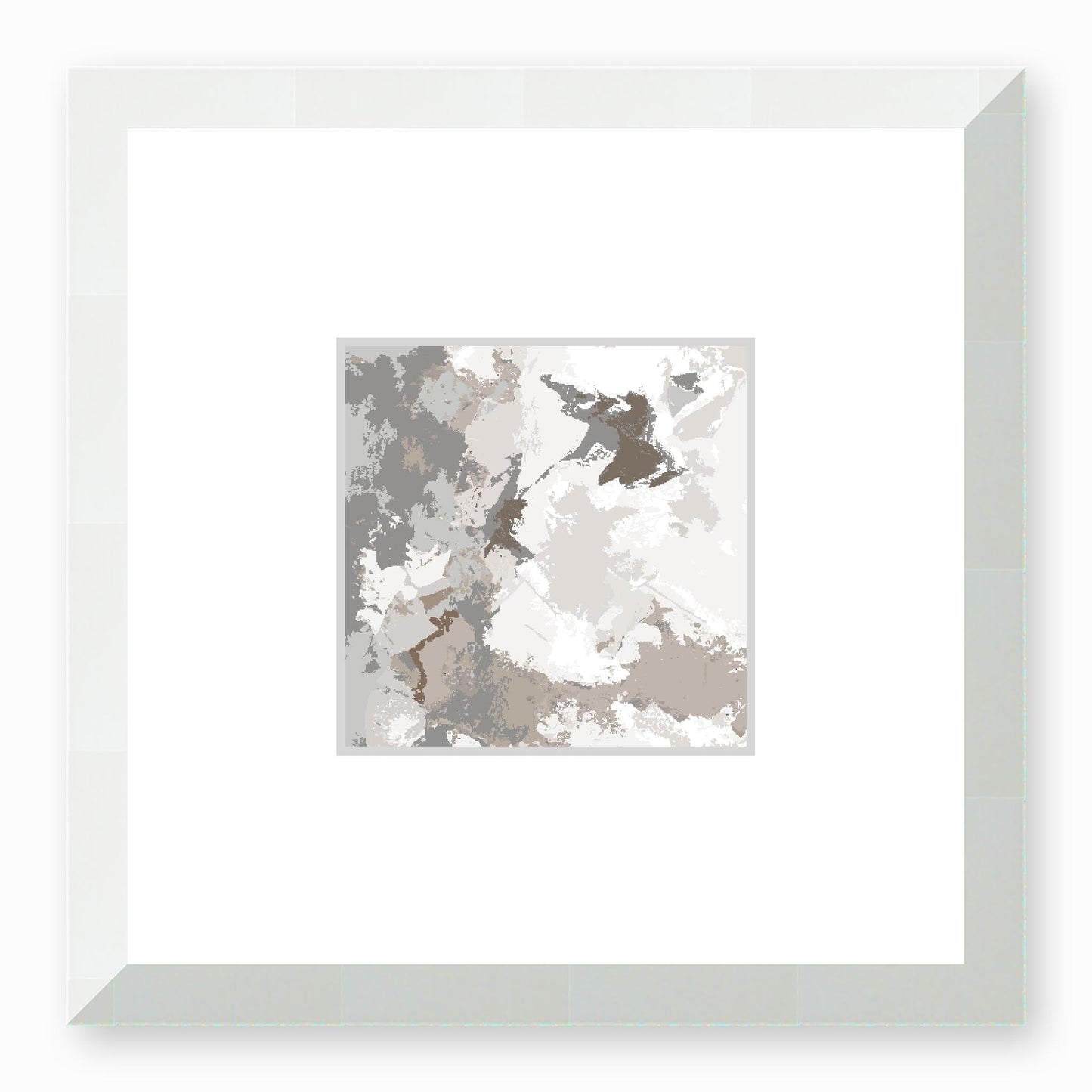 Framed Graphic Art Print, Faux Mat - 12x12 inches | FMS-1170-7691, Prints, Graphic art, White Frame,12 x 12 inches