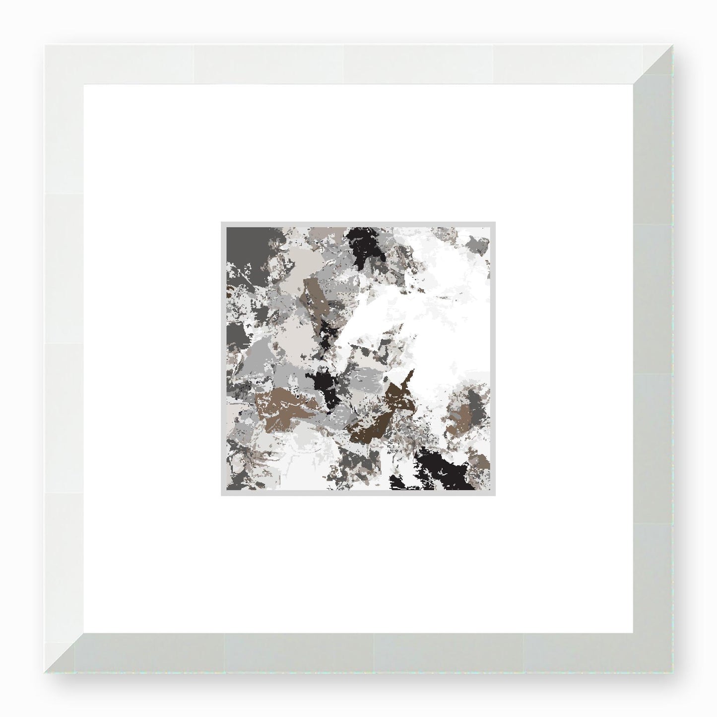 Framed Graphic Art Print, Faux Mat - 12x12 inches | FMS-1170-7695, Prints, Graphic art, White Frame,12 x 12 inches