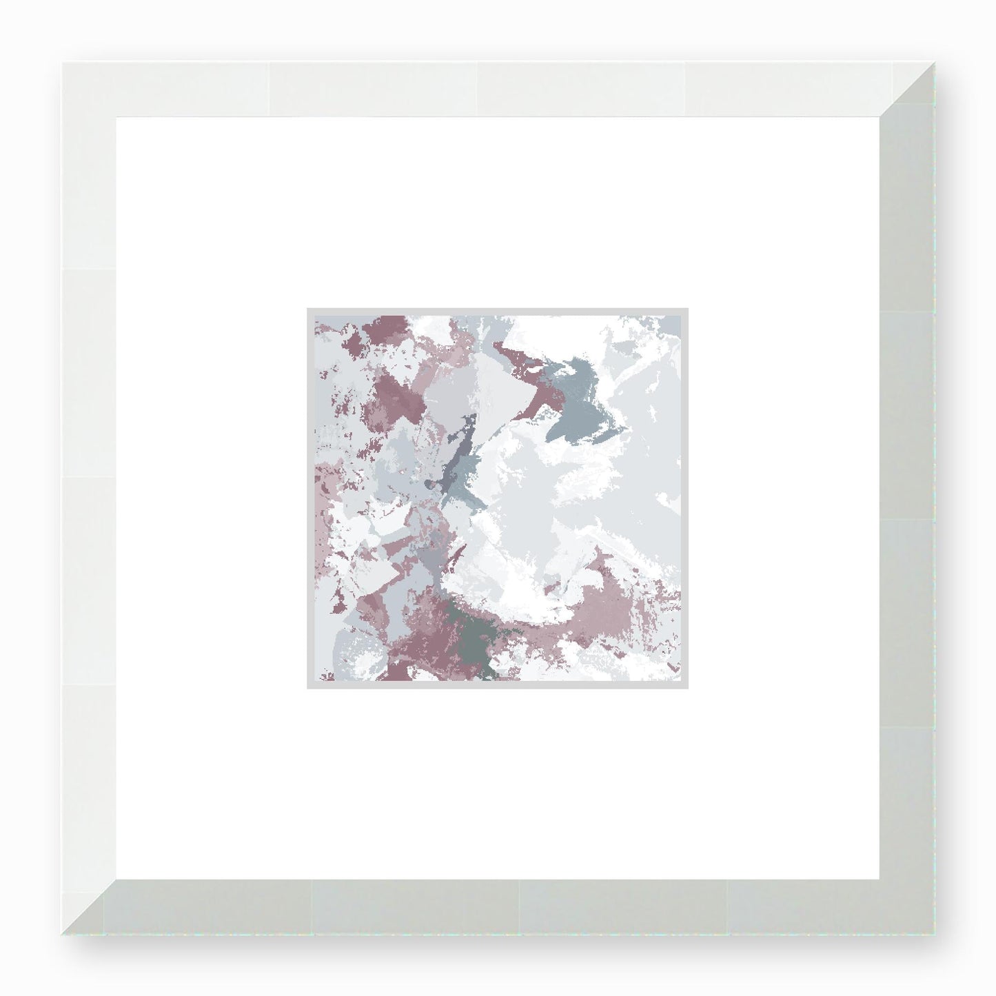 Framed Graphic Art Print, Faux Mat - 12x12 inches | FMS-1210-7691, Prints, Graphic art, White Frame,12 x 12 inches