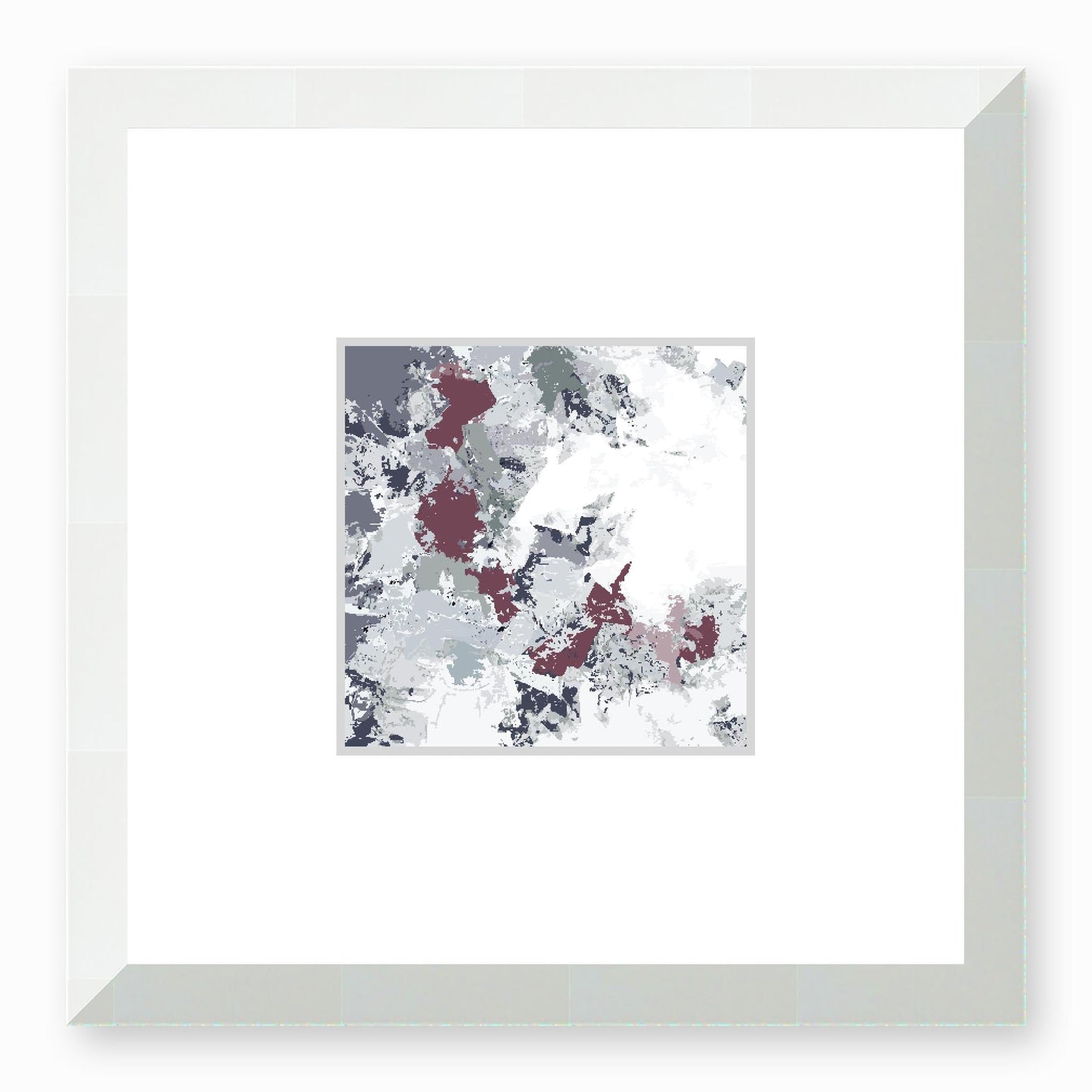 Framed Graphic Art Print, Faux Mat - 12x12 inches | FMS-1210-7695, Prints, Graphic art, White Frame,12 x 12 inches