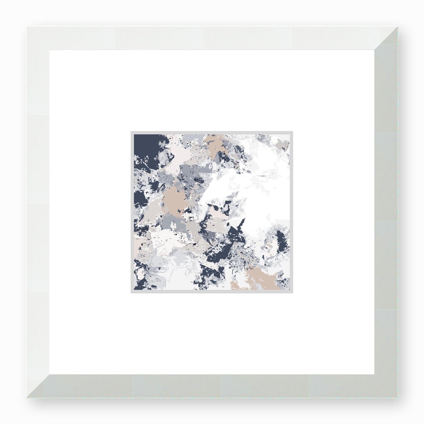 Framed Graphic Art Print, Faux Mat - 12x12 inches | FMS-1220-7695, Prints, Fine art, White Frame,12 x 12 inches