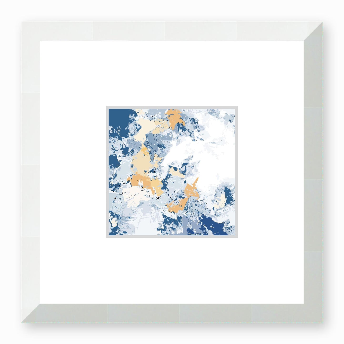 Framed Graphic Art Print, Faux Mat - 12x12 inches | FMS-1230-7695, Prints, Fine art, White Frame,12 x 12 inches